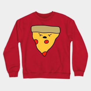 Angry Pizza Slice Crewneck Sweatshirt